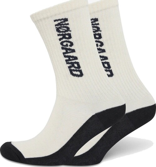 Mads Nørgaard Logo Stepper Single Sock VANILLA ICE One Size