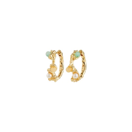 Pilgrim Øreringer Iris Hoop Earrings Gold plated Gull