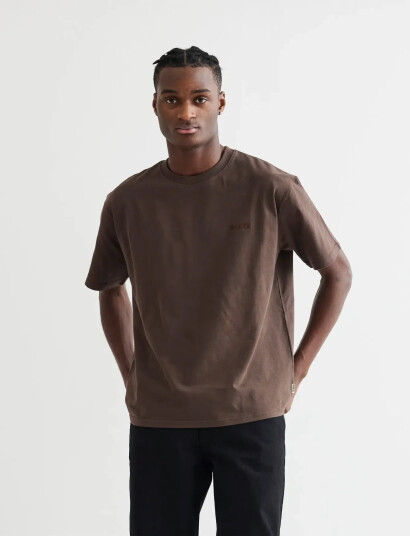 Woodbird Wbbaine Base Tee - Brown - XS