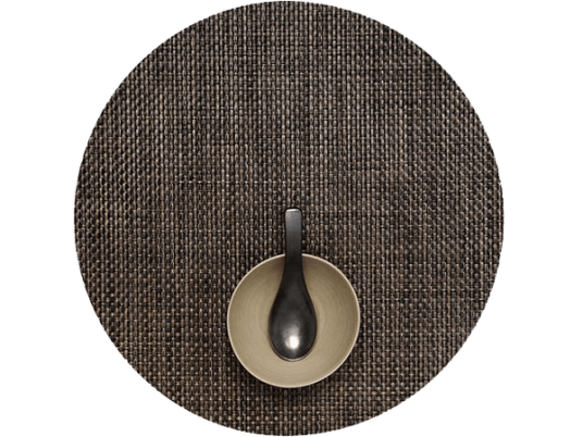 CHILEWICH Basketweave Spisebrikke 38cm EARTH Rund