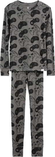 GAP Kids Organic Brushed Cotton Pj Set Grey 128/134