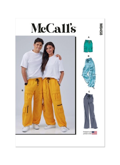 McCall's 8458 - Bukse & Shorts Unisex A (XS-S-M-L-XL-XXL)