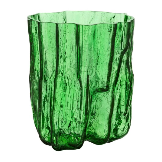 Kosta Boda Crackle vase 270 mm Grønn