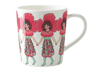 Design House Stockholm Elsa Beskow Kopp med håndtak Poppy 40 cl Design House Stockholm Elsa Beskow Kopp med håndtak Poppy 40 cl