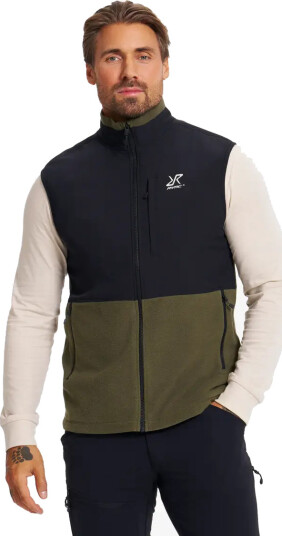 Revolutionrace River Hybrid Fleece Vest Herre Grape Leaf 2XL Herre Overdeler Fleece & midlayers