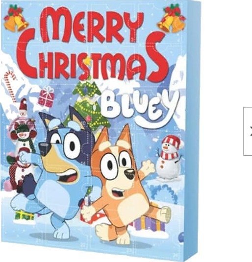 2026 Bluey Adventskalender Leketøy for Barn med 24 Juleoverraskelser [JUN] Bluey Hund Blindboks