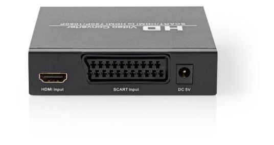 Nedis HDMI ™ Converter | SCART Hunn | HDMI™ Utgang / 1x 3,5 mm lydutgang / 1x digital lyd | 1-veis | 1080p | 1.65 Gbps | Aluminium | Antrasitt