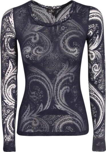 Etro, Dame, Topper, Blå, M,
