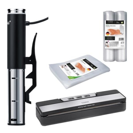 Caso Sous vide pakke med vide/vakuummaskin/tillbehør Caso Sous vide pakke med vide/vakuummaskin/tillbehør