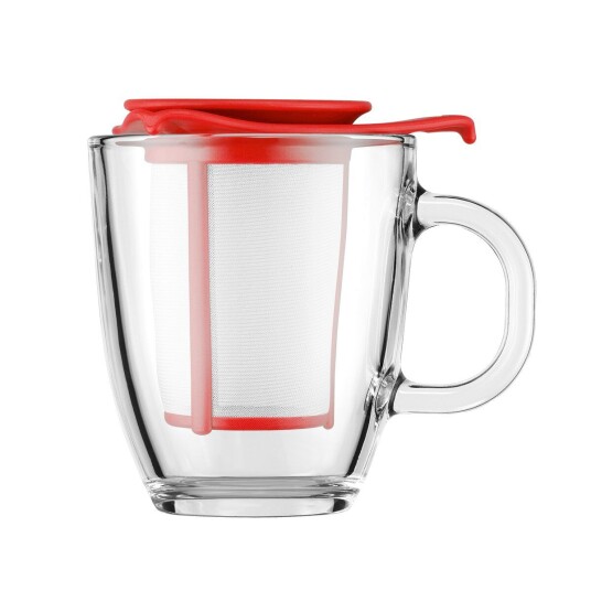 Bodum Yo-Yo tekopp med sil rød Bodum Yo-Yo tekopp med sil rød