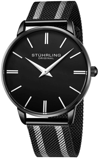 Stührling Original Herreklokke 3998.5 Symphony Sort/Stål Ø42 mm Stührling Original Herreklokke 3998.5 Symphony Sort/Stål Ø42 mm