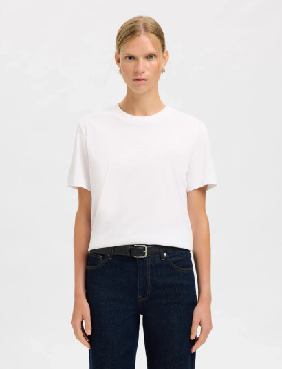 Selected Slfclara Leather Belt Noos - Black - 85