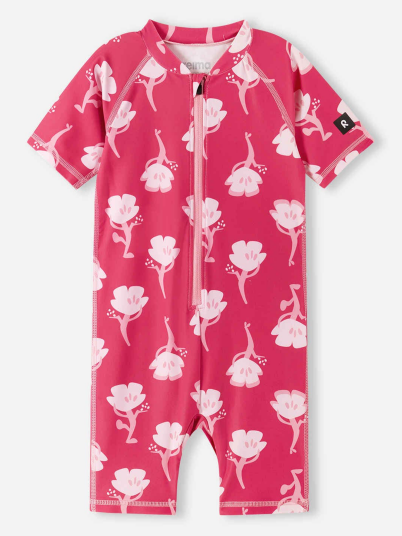 Reima Atlantti UV badedrakt med glidelås rosa str 86 1 stk Reima Atlantti UV badedrakt med glidelås rosa str 86 1 stk