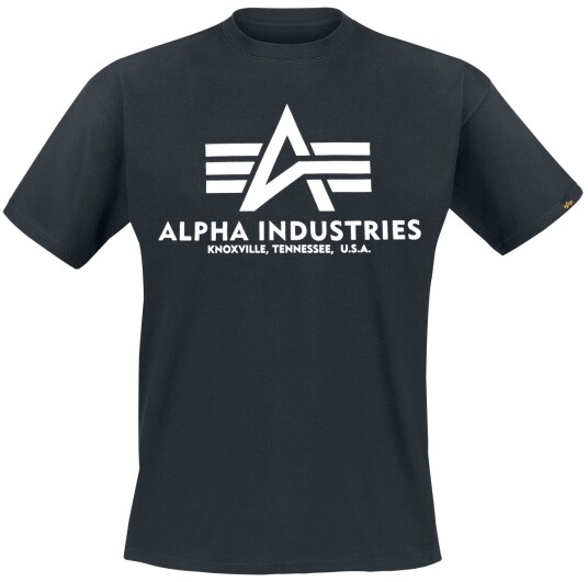 Alpha Industries T-skjorte Basic T M til 5XL Herrer svart