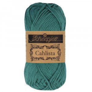 Scheepjes Cahlista Garn Unicolor 391 Deep Ocean Green