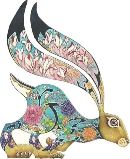 Carnet A090 B6 + Konvolutt Turquoise Hare