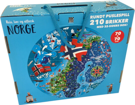 Bok og puslespillNorge 210brikker