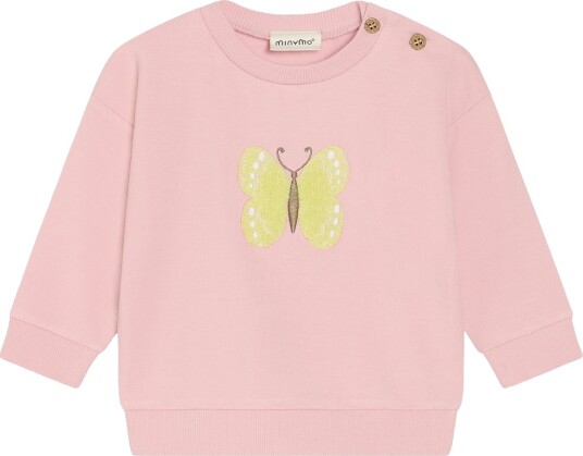 Minymo Collegegenser   Viskose   Rosenrød tøff   Minymo   2 år 92   Collegegenser   Rosa