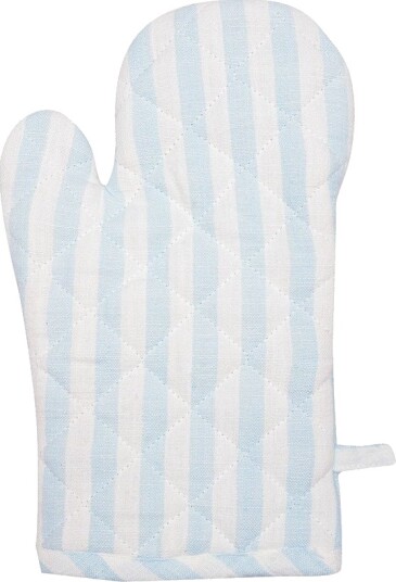 Christiania Glasmagasin Tekstil Grytevott 18x28cm Striper Lys Blå/Hvit