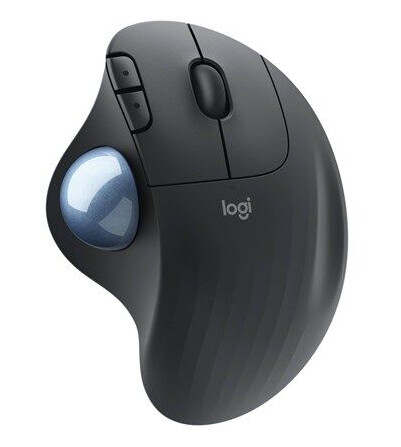 Logitech ERGO M575 Trådløs Trackball Mus med Optisk Sensor og Ergonomisk Design - Svart