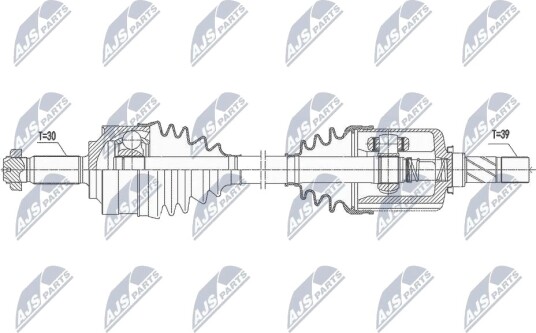 Nty Drivaksel NTY NPW ME 150 Nty Drivaksel NTY NPW ME 150