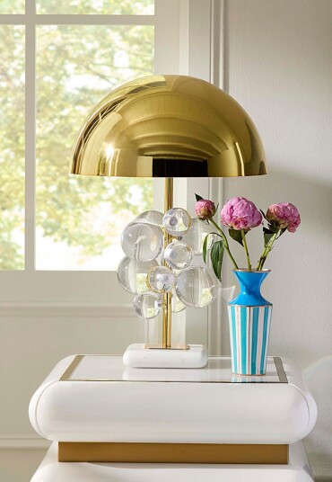 Jonathan Adler Bordlampe Globo Klar H63,5