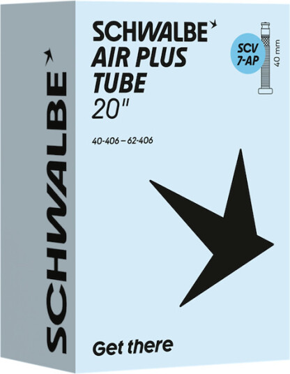 Schwalbe Air Plus slange 20"x1,60-2,50 (40/62-406) 40mm SCV Clik ventil
