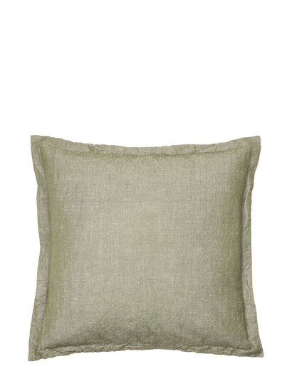 Broste Copenhagen Linn Cushion Cover Green 50X50CM Broste Copenhagen Linn Cushion Cover Green 50X50CM