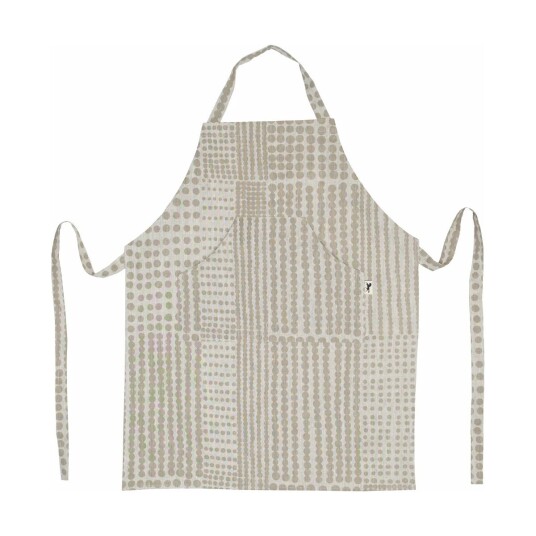Almedahls Pricktyg forkle Natur-taupe
