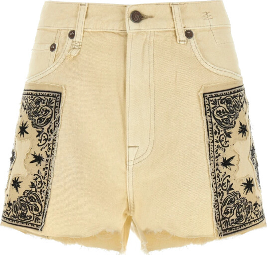 R13 Dame Shorts Beige W27, R13 Dame Shorts Beige W27,