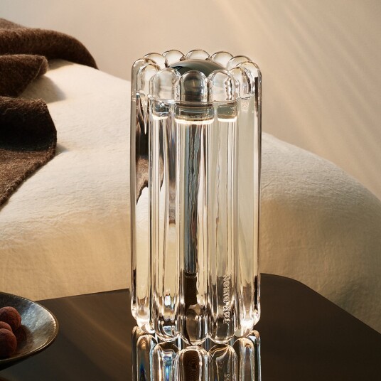 Bordlampe Tom Dixon Press dimmbar Gjennomsiktig Stue Glass Design 23.5 Gjennomsiktig