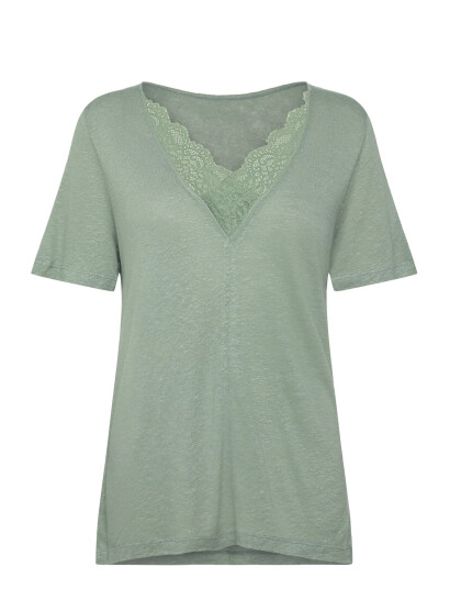 Rosemunde Rwamina Ss Regular Lace T-Shirt - Green - S