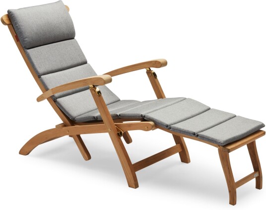 Fritz Hansen - Deck Chair Cushion, Outdoor Textile / Ash - Utendørs Puter Og Dyner - Skagerak Design Team - Grå Fritz Hansen - Deck Chair Cushion, Outdoor Textile / Ash - Utendørs Puter Og Dyner - Skagerak Design Team - Grå