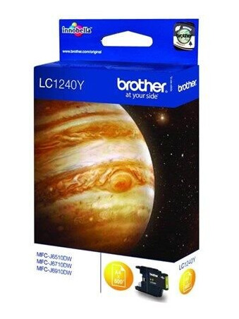 Brother LC1240Y / LC 1240Y Yellow Ink - Blekkpatron Yellow