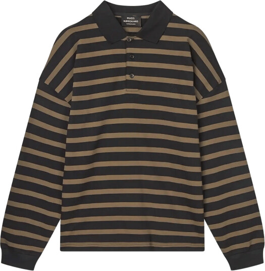 Mads Nørgaard Light Terry Polo Sweat St. Black S