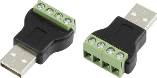 Tru Components Lt-Usb4m Usb-Kontakt Med Skrutilkobling Rett Usb-Hann Type A 1 Stk