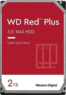 WD Red Plus 2TB 3.5" SATA Harddisk 5400 RPM