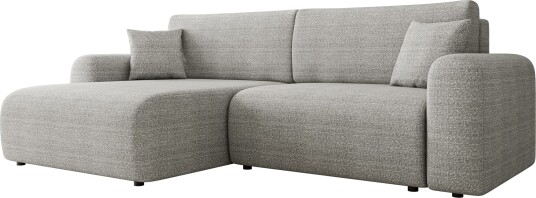 Brenor Sovesofa med sjeselong 3 seter Lys grå