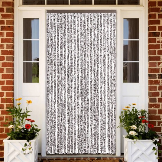 Insektgardin brun og beige 90x200 cm chenille