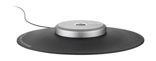 Philips LFH9172 Bordmikrofon i Sølv med Kulekarakteristikk for Gaming og Sang