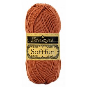 Scheepjes Softfun Garn Unicolor 2431 Terrakotta