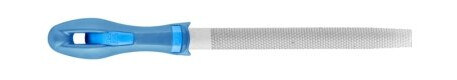 Pferd 11233207, Rasp, Halvrund Fil, Tre, Blå, 21 Mm, 200 Mm