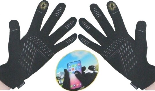 Dunlop Oppvarmede Sykkelhansker Senior Touchscreen XL