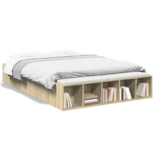 Sengeramme sonoma eik 120x200 cm konstruert tre 8721102622281
