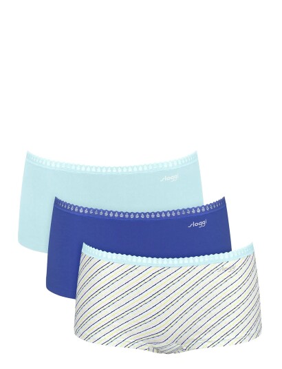sloggi Sloggi Go Crush Short C3P Blue XS sloggi Sloggi Go Crush Short C3P Blue XS