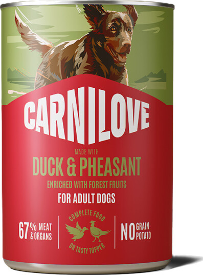 Carnilove Våtfôr til Hund Duck & Fasan Paté 400g Carnilove Våtfôr til Hund Duck & Fasan Paté 400g