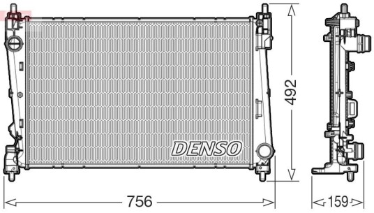 Radiator DENSO DRM09178 Radiator DENSO DRM09178