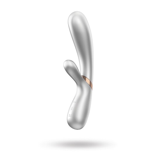 Hot Lover Vibrator with Dual Motors - Sølv