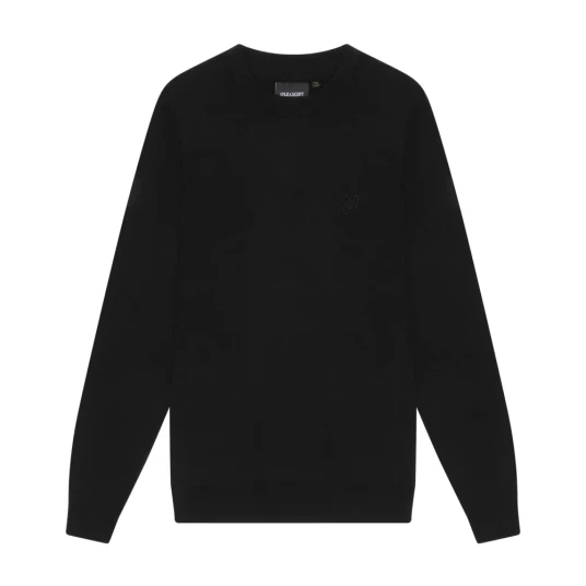 Lyle & Scott, Herre, Strikkevarer, Svart, XL, Lyle & Scott, Herre, Strikkevarer, Svart, XL,