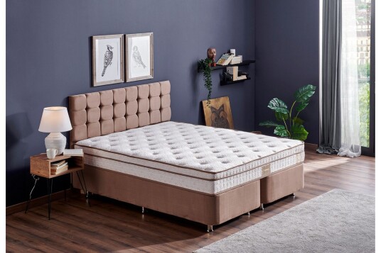 Adilen Kontinentalseng 100x200 cm Lysebrun